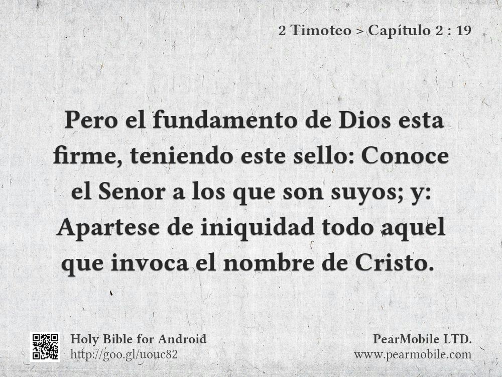2 Timoteo, Capítulo 2:19